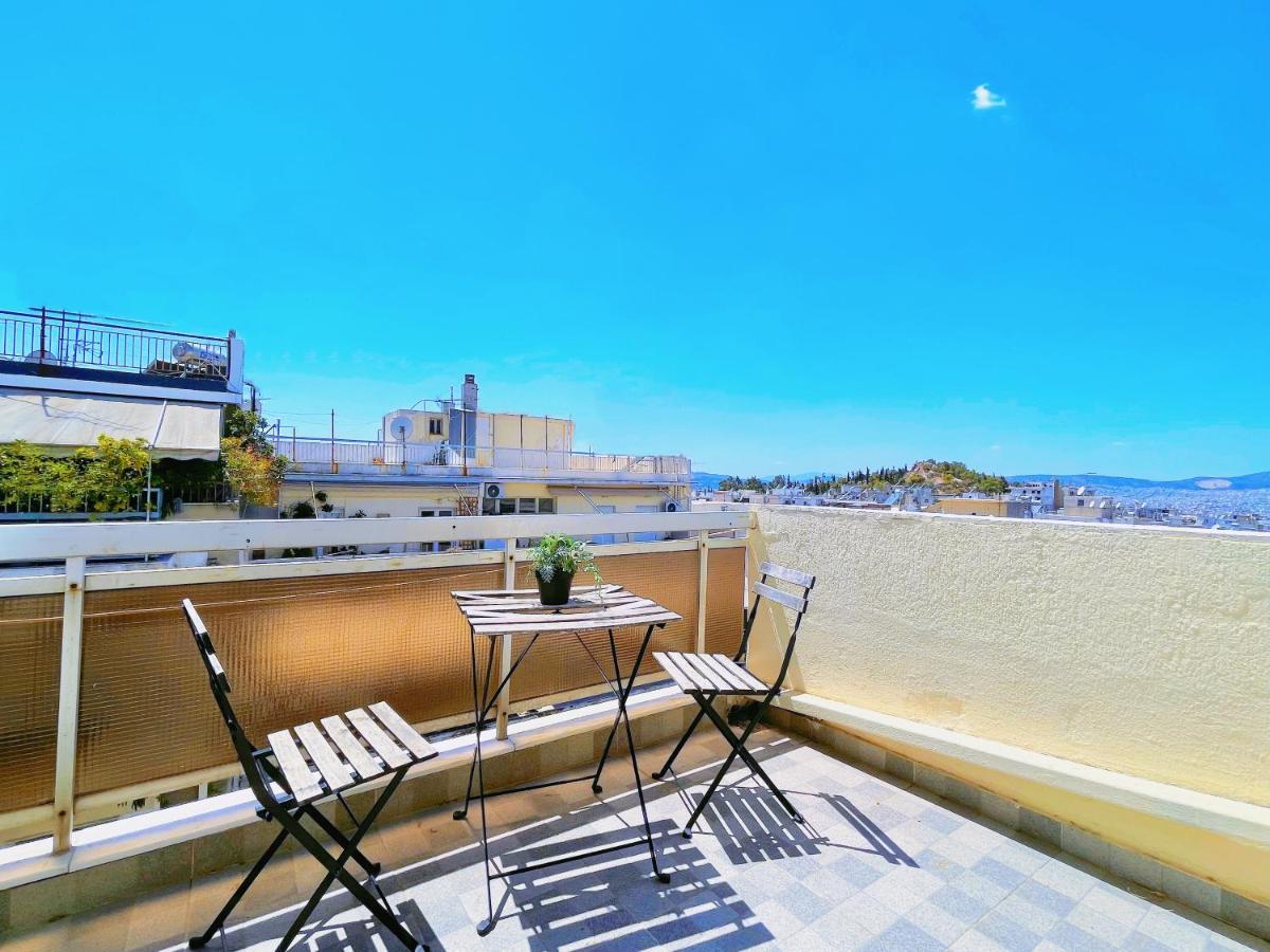 Wsd Luxury Stylish 1Bd Apt With City View Balcony Athen Exterior foto